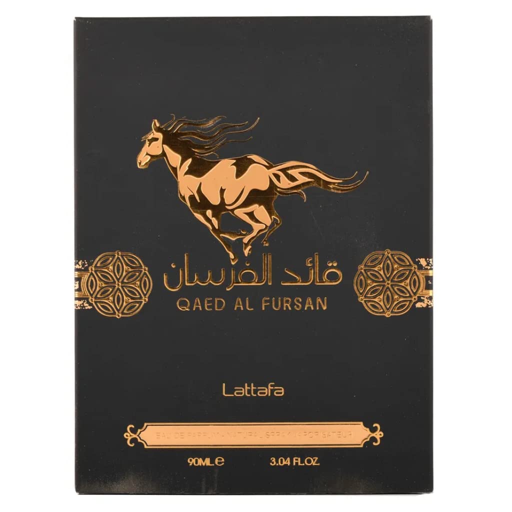 Lattafa Perfume Perfume Qaed Al Fursan para Eau de Parfum Spray, 85 g