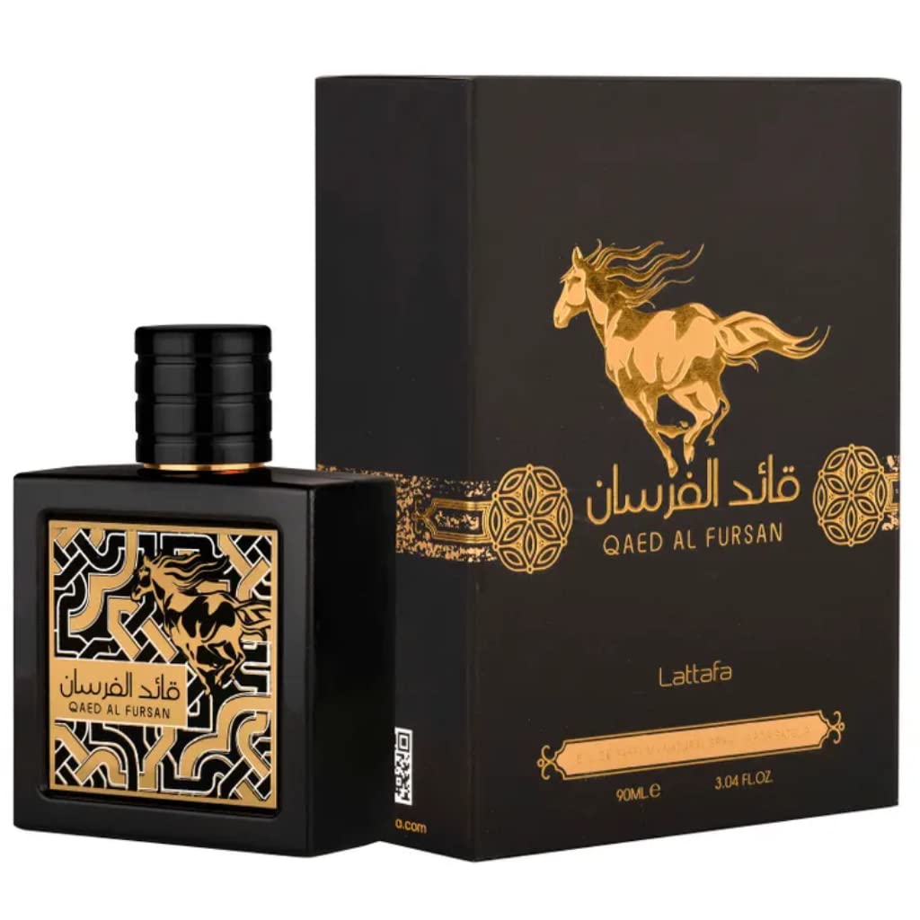 Lattafa Perfume Perfume Qaed Al Fursan para Eau de Parfum Spray, 85 g