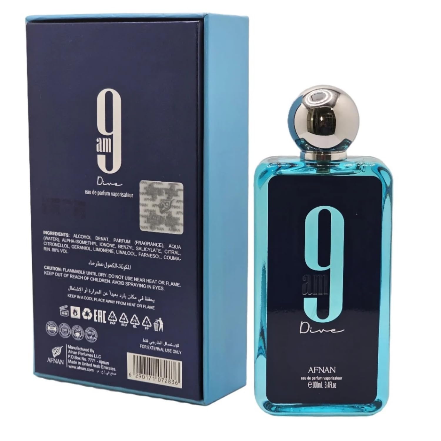 Perfume 9am Dive - Afnan - EAU De Parfum 100ml