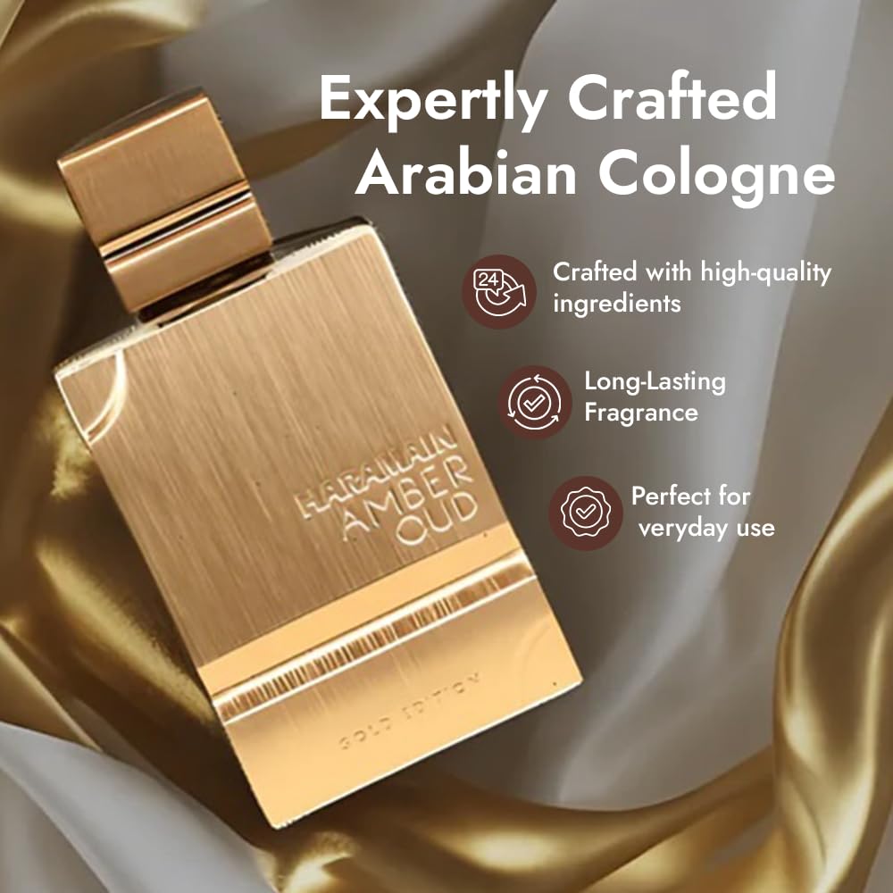 Al Haramain Amber Oud Gold Edition - Perfume árabe unissex para mulheres e homens - âmbar de longa duração - 59 g