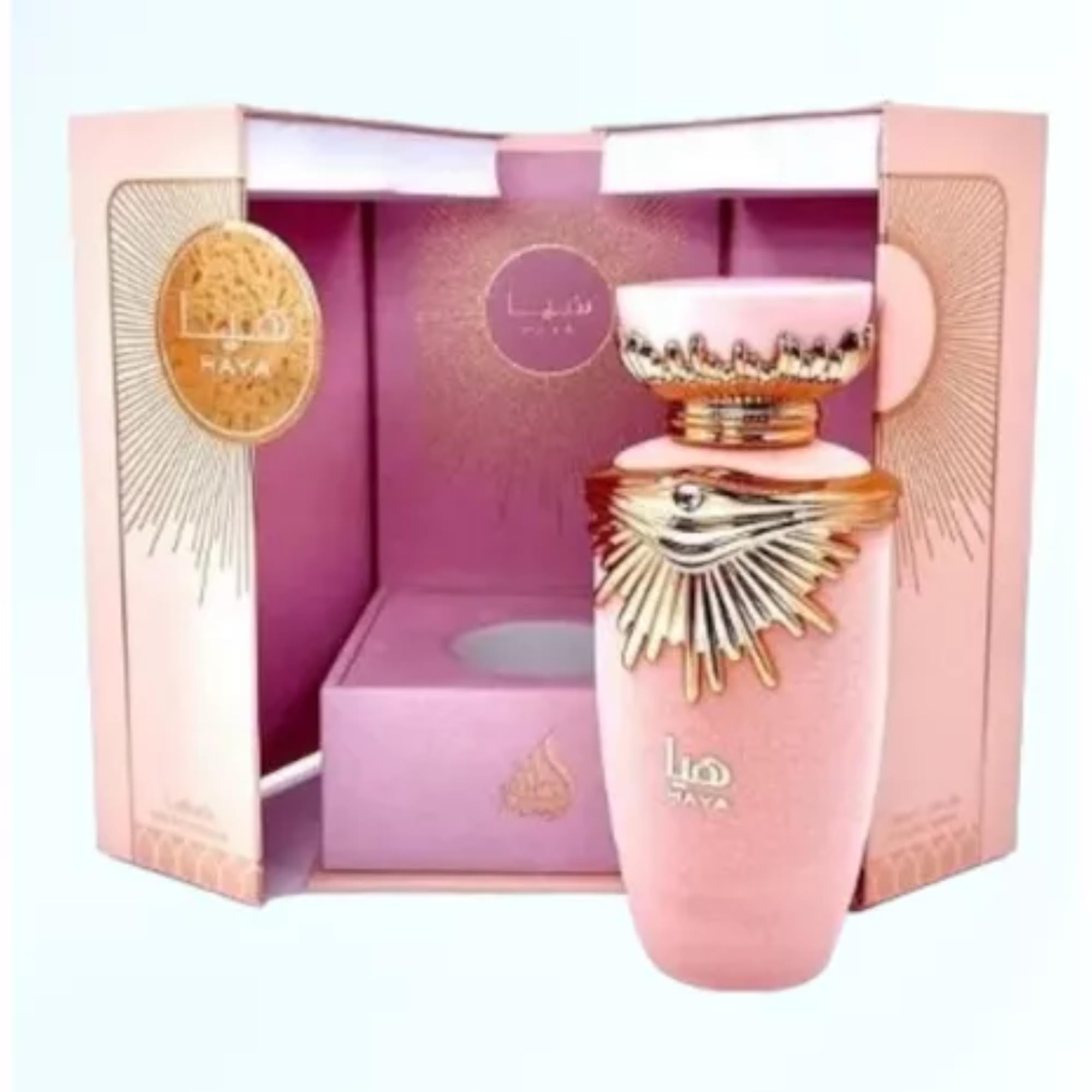 Haya Perfume Árabe Rosa Eau de Parfum Spray Para Mulheres - Fragrância Sofisticada em Frasco de 100ml